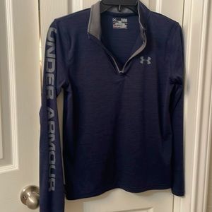 Under Armour long sleeve navy 1/2 zip